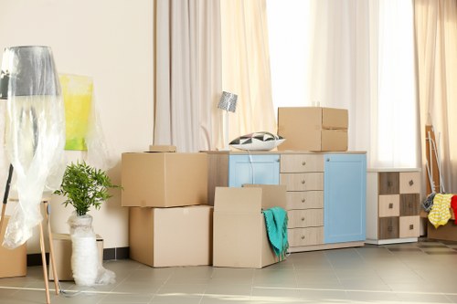 Man With Van Canary Wharf moving service in a modern London district