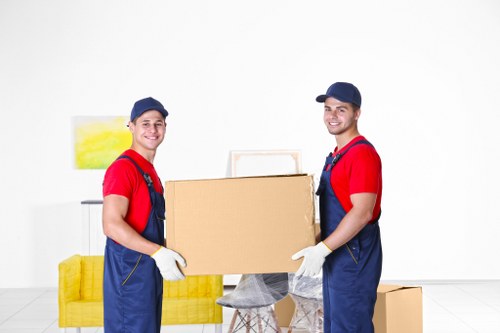 Furniture collection service in a Canary Wharf residential building