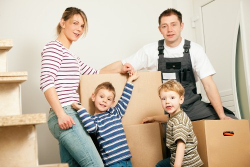 Office relocation items loaded for transport