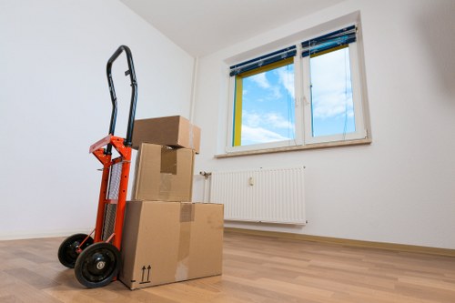 Commercial packing and labelling for a Canary Wharf office move